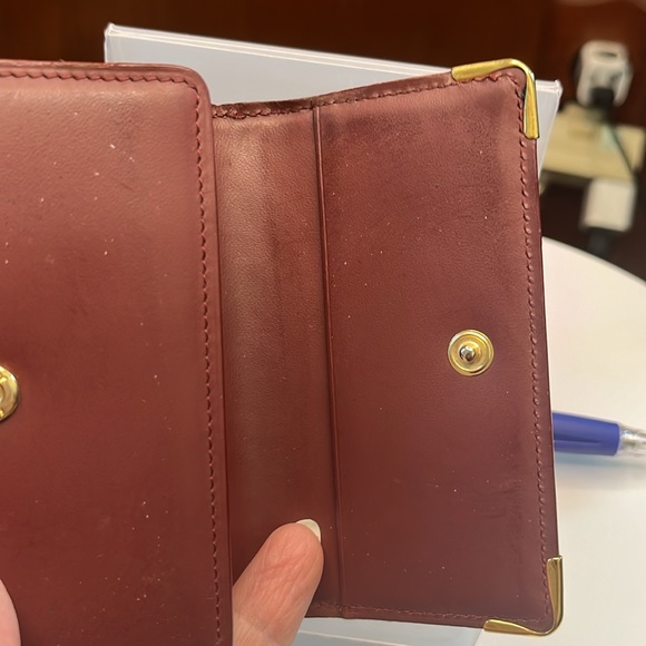 Cartier  Key Holder   6 key case holder EUC burgundy cognac all in original cond - Picture 15 of 17